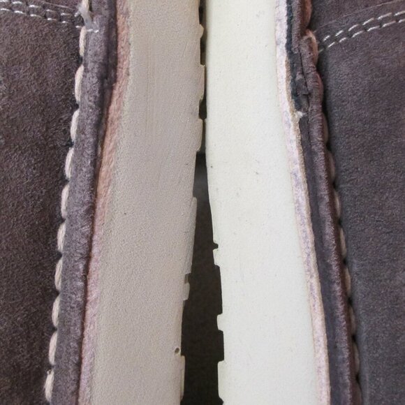 Hush Puppies Suede Mens Shoes Brown US Size 9 Natural Button Up MINT Condition - Picture 6 of 16